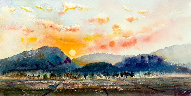 水彩画（山路の風景）（: 水彩画（山路の風景） : 文房具