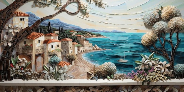 a landscape photo on canvas art