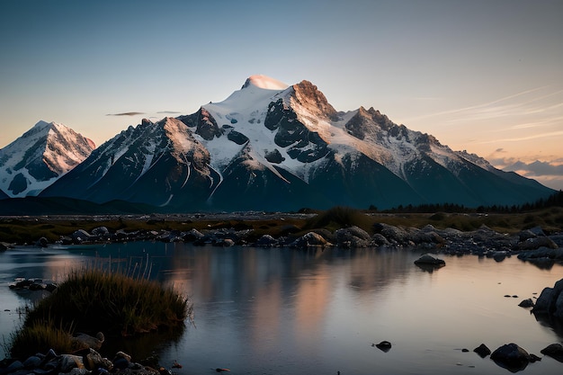 Landscape photograph of a mountain