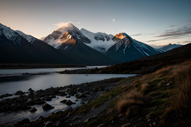 Landscape photograph of a mountain