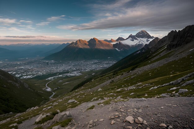 Landscape photograph of a mountain