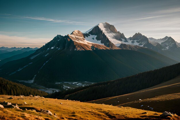 Landscape photograph of a mountain