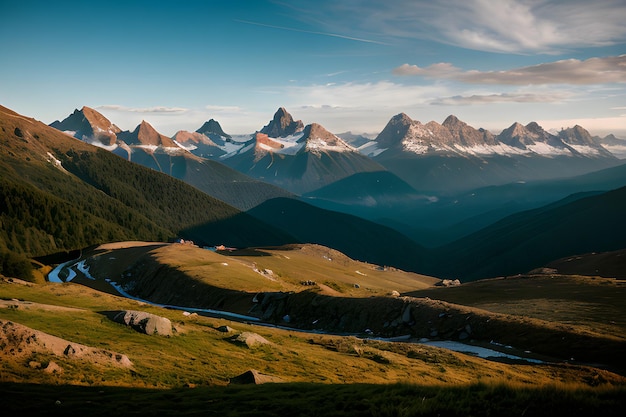 Landscape photograph of a mountain