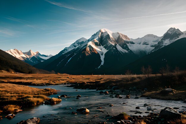 Landscape photograph of a mountain