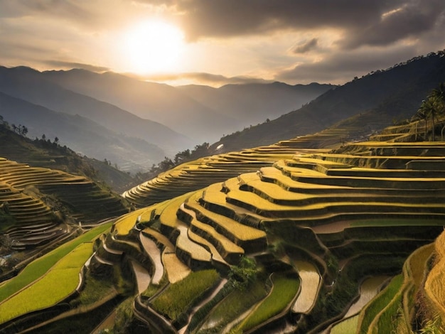 Photo landscape photography of rice terraces during daytime