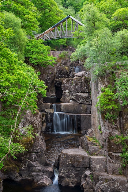 landscape photography of waterfall