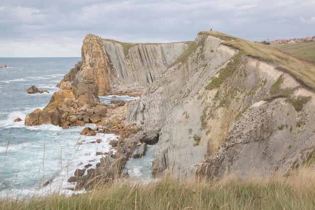 Landscape at Portio Beach in Santander, Spain