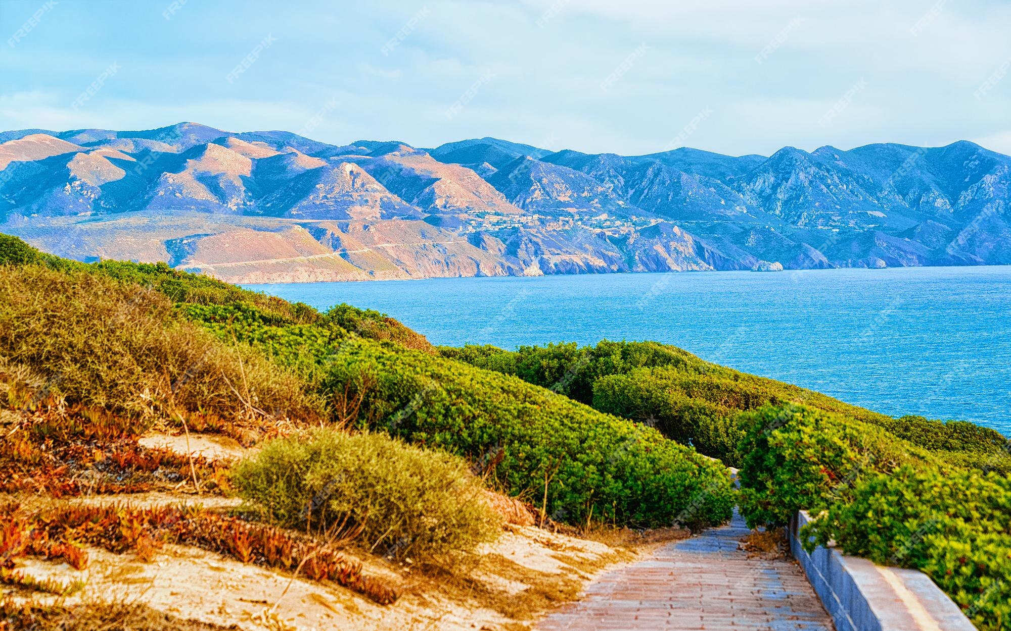 Premium Photo  Landscape at portoscuso and the coast of