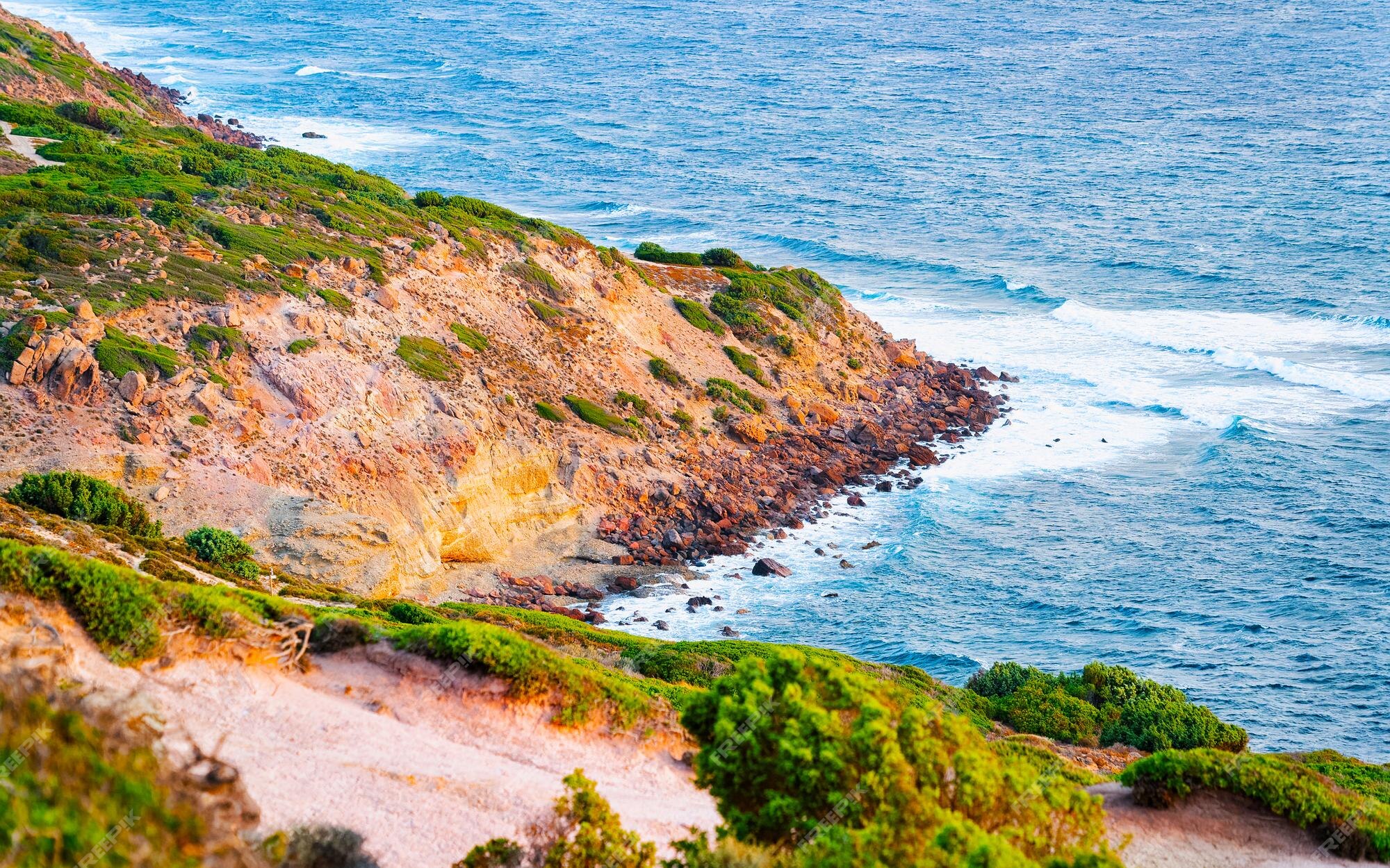 Premium Photo  Landscape at portoscuso and the coast of