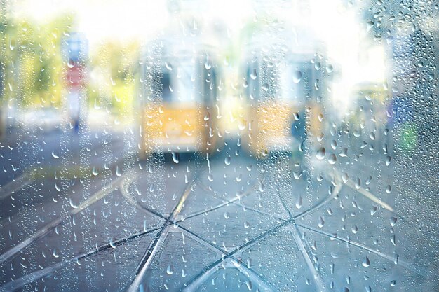 Landscape rain weather in european city, abstract landscape\
background autumn europe old city tourism