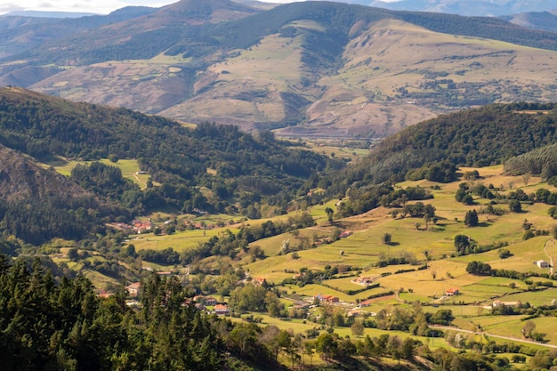 Landscape of the rural countryside of the Pass Valley