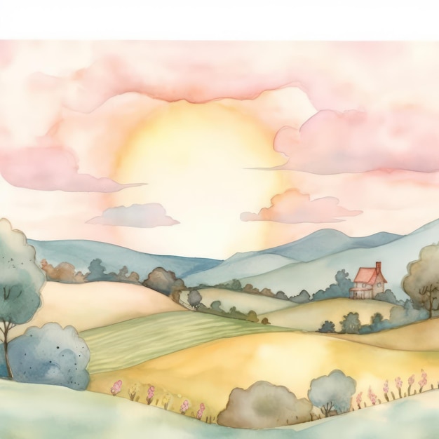 Photo landscape scenery illustrations illustration landscape landscape illustration