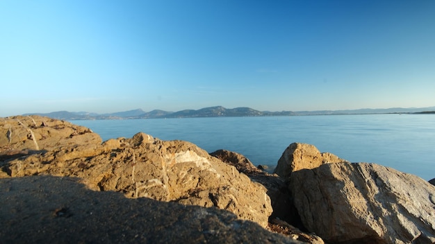 landscape and seaside of Hyeres France