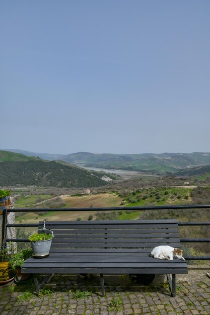 Photo the landscape seen from gambatesa an italian village in molise