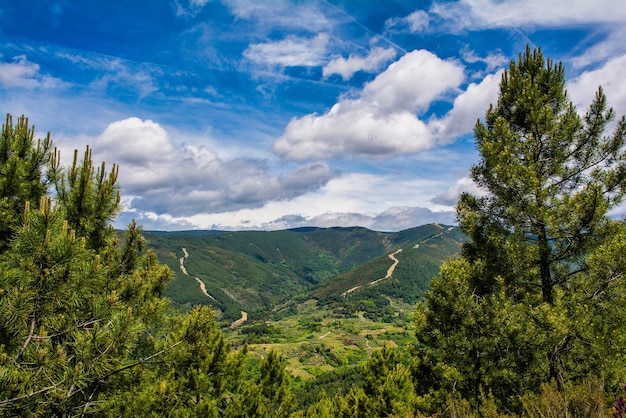 Landscape Of Sierra De Gata Located North Of Caceres In Extremadura-Spain. Landscape Concept