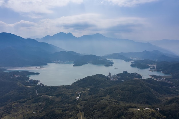 Photo landscape of sun moon lake