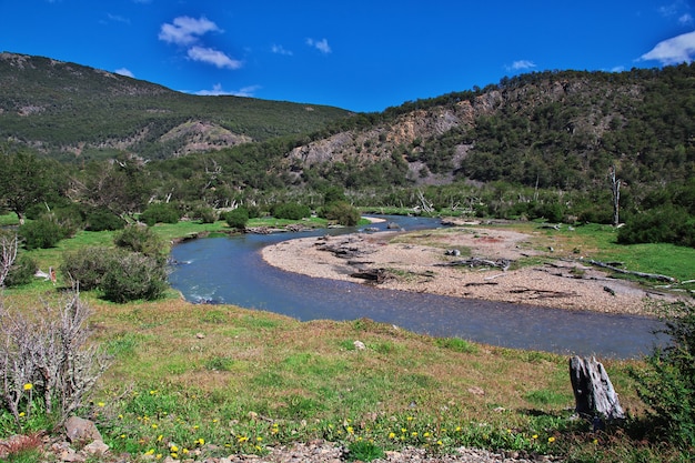 Landscape of Tierra del Fuego, Ushuaia, Argentina