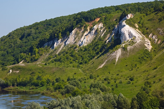 ロシア中部のドン川の谷の風景