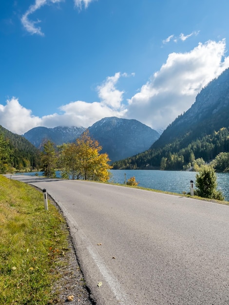 Landscape view along road in Germany