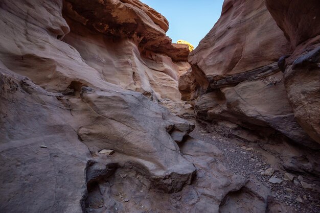 Landscape view of the Red Canyon in Eilat Israel