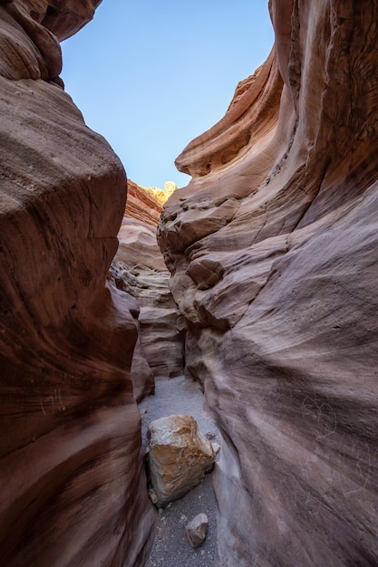 Landscape view of the Red Canyon in Eilat Israel