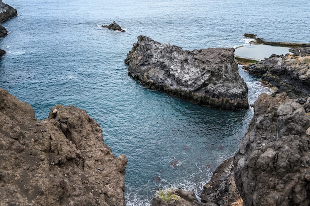 Landscape of the volcanic coast, Atlantic ocean.  Los Gigantes, Tenerife