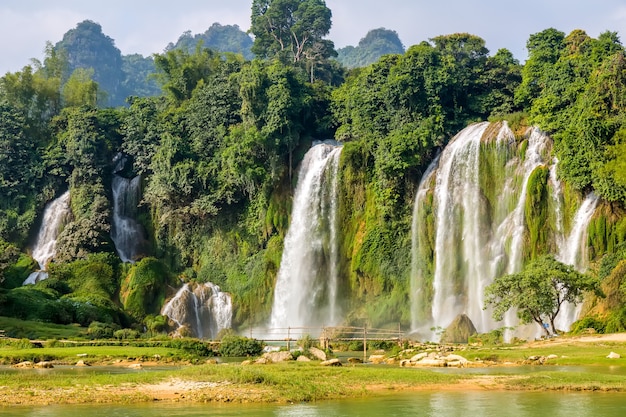 Landscape waterfall