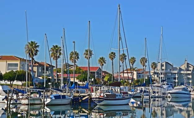 Landscape with the Port Owen marina