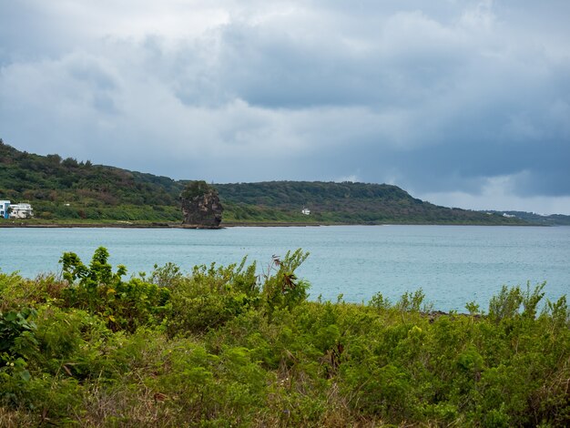 Landscape of xiaowan beach at kenting, taiwan