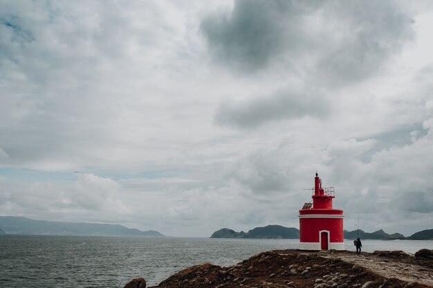 Landscaped shot of the lighthouse