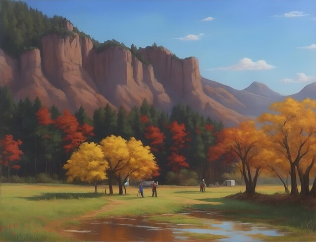 Landscapeoilpainting style