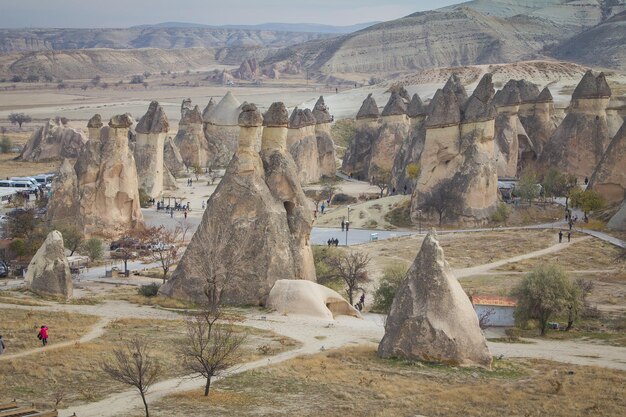 写真 カパドキアの風景 トルコの美しい山々