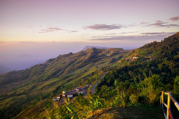 Landscapes over mountain