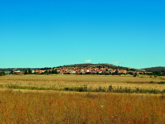 пейзажи и панорамный вид на сельскую деревню