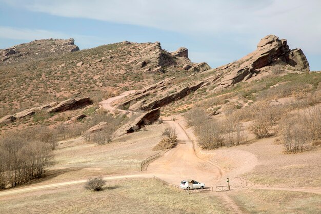 Landschap en spoor bij Molina de Aragon Guadalajara