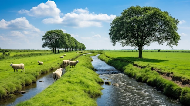 landschap HD 8k behang Stock Fotografisch beeld