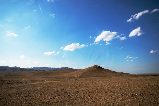Landschap in de hemel van de woestijnhorizon
