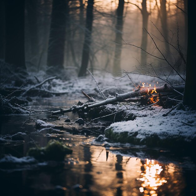 Landschap in de winter nationale geografische foto