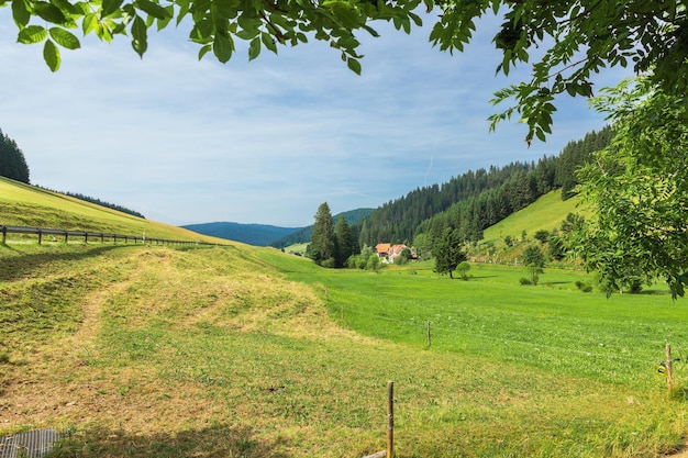 Landschap in het zuidwesten van Duitsland