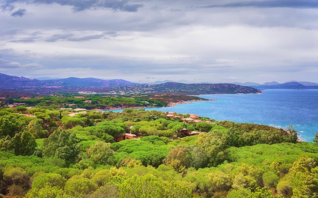 Landschap met Middellandse Zee in San Teodoro in de provincie Olbia-Tempio, Sardinië, Italië