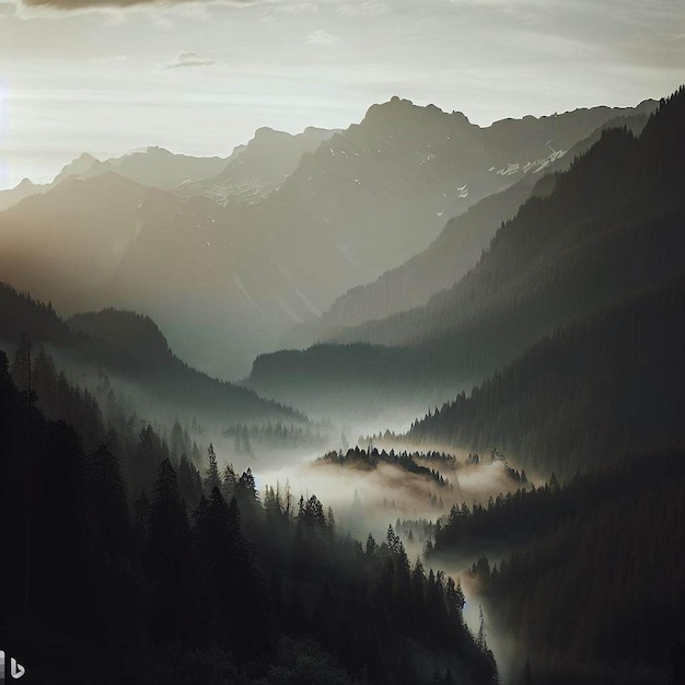 landschap natuur bergwolken