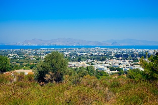 Landschap op het eiland kos