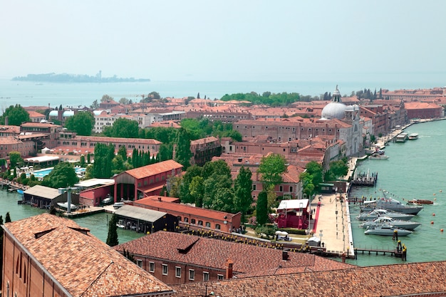 landschap van de huizen en gebouwen van Venetië, Italië