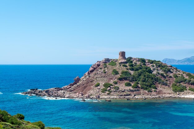 Landschap van de kust bij Porticciolo