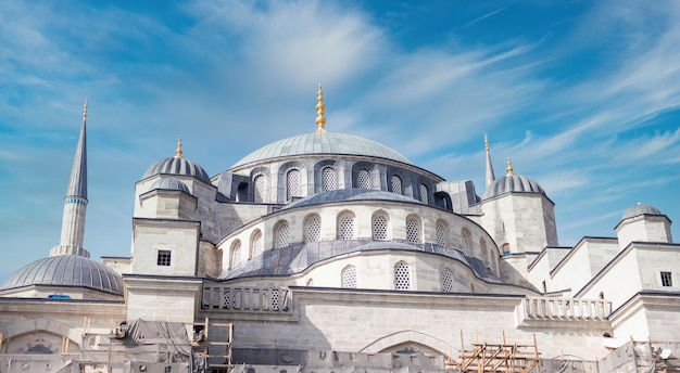 Landschap van de Turkse bezienswaardigheid De Blauwe Moskee