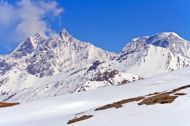 Landschap van de Zwitserse Alpen lacated in Gornergrat Zermatt City, Zwitserland