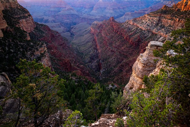 Landschap van grand canyon panoramisch uitzicht op nationaal park in arizona