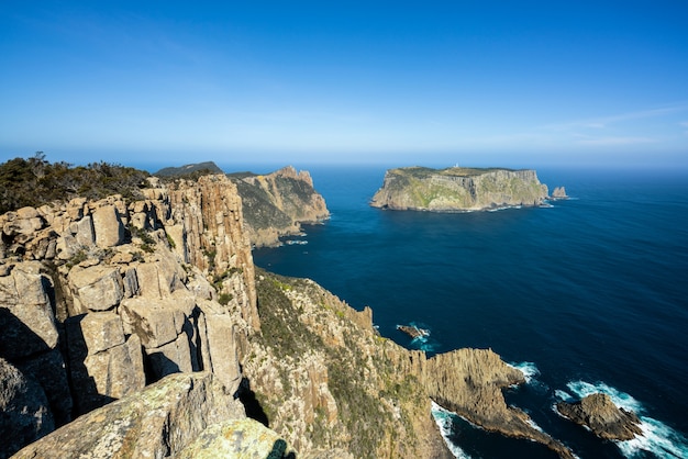 Landschap van het schiereiland Tasman, Tasmanië, Australië