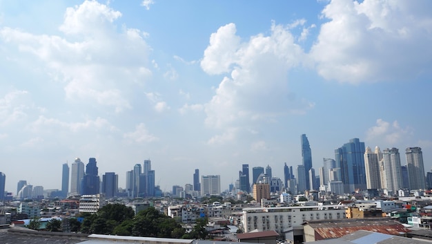 Landschap van moderne stad in Bangkok Thailand