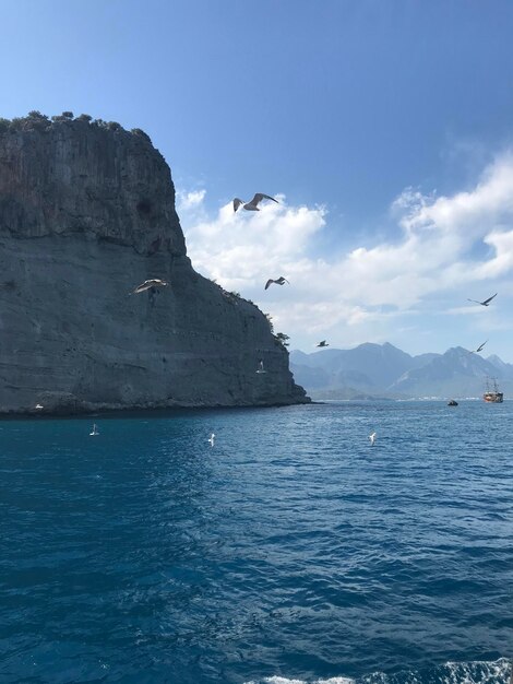 Foto landschap van turkije kemer toeristische bestemming voor zomervakantie